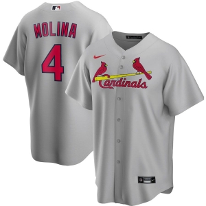 Youth Yadier Molina Gray Road 2020 Player Team Jersey