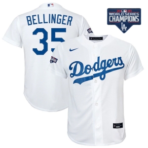 Youth Nike Cody Bellinger White Los Angeles Dodgers 2020 World