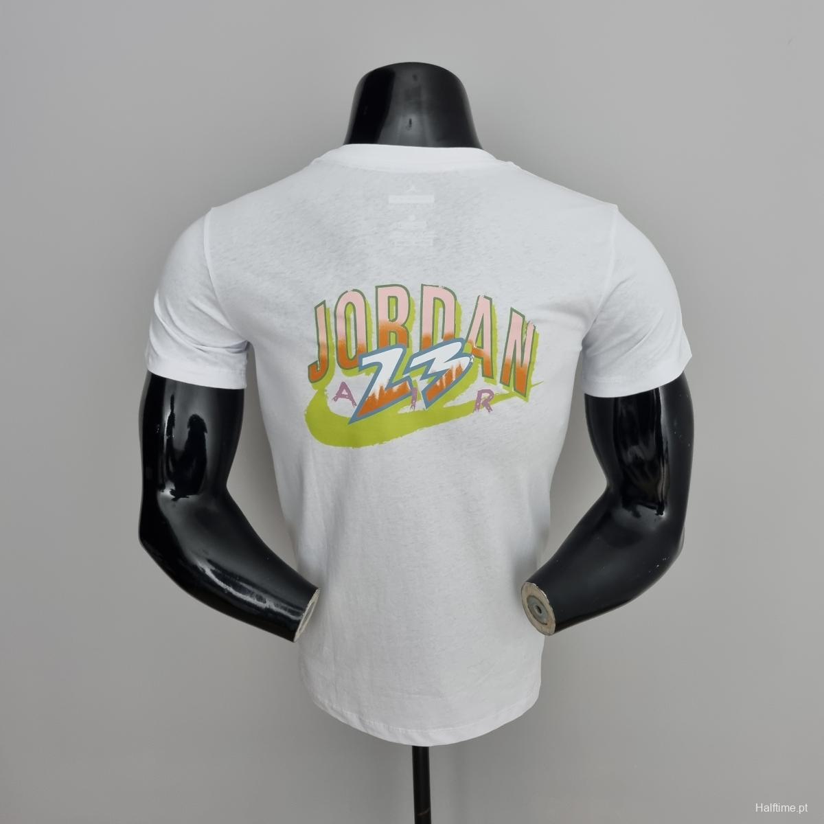 Mens Jordan Casual White T-Shirts #K000155