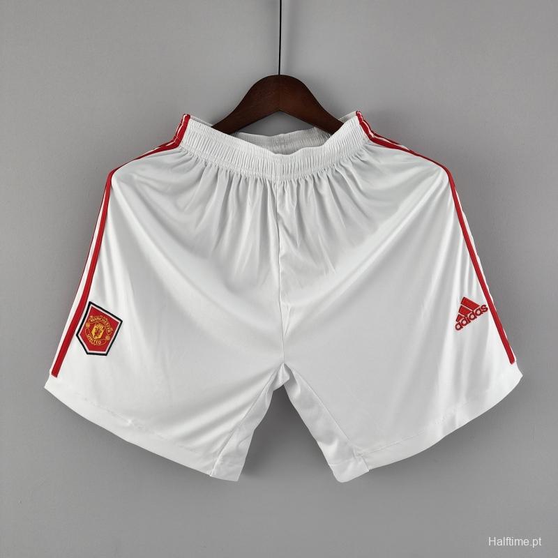 22/23 Manchester United Home Shorts  Soccer Jersey