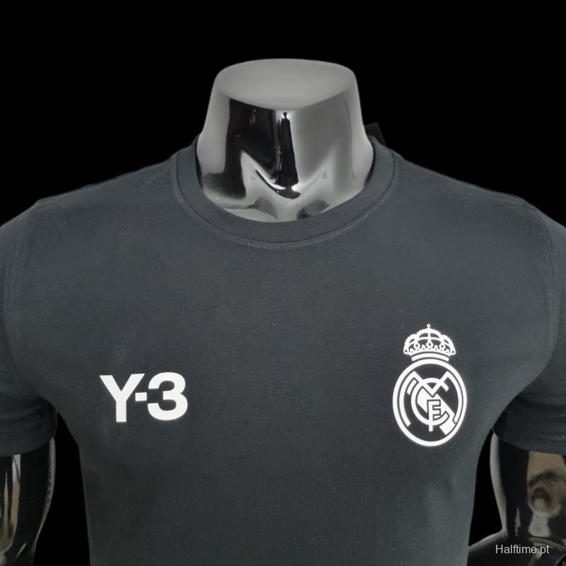 22/23 Real Madrid Y3 Black T-Shirts #0055