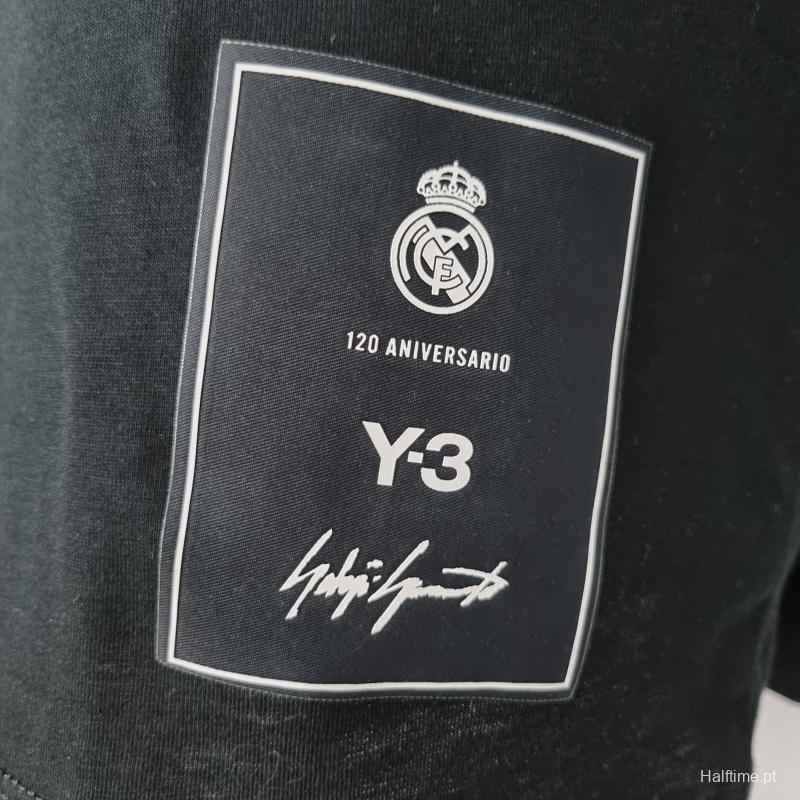 22/23 Real Madrid Y3 Black T-Shirts #0055