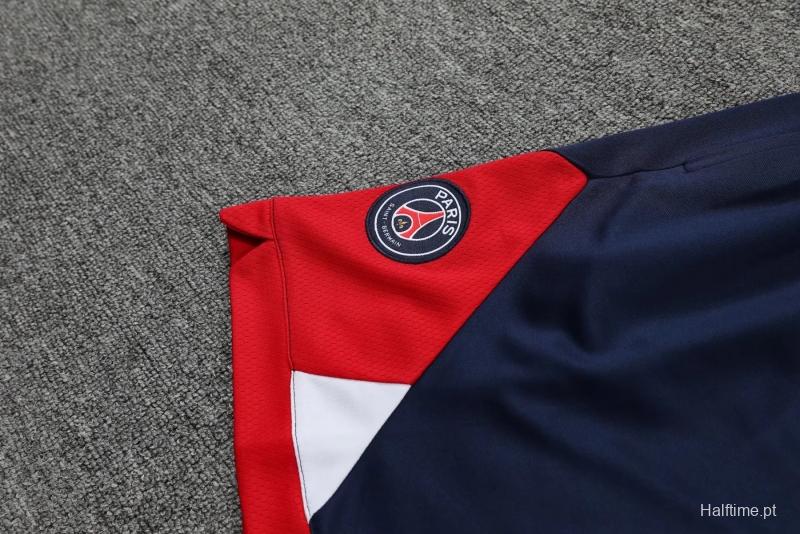 22/23PSG Royal Blue Red Bar Pre-match Training Jersey Vest