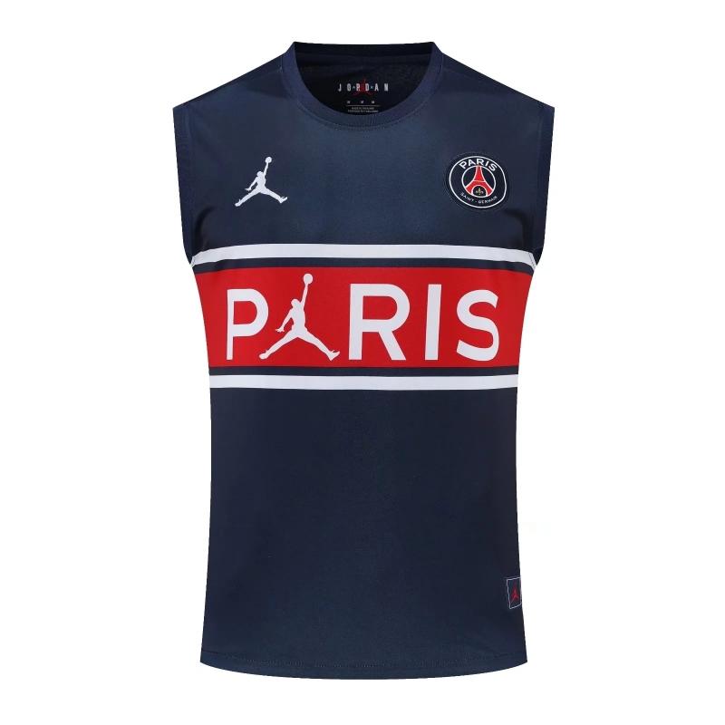 22/23PSG Royal Blue Red Bar Pre-match Training Jersey Vest