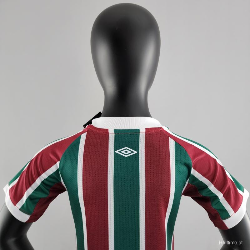 22/23 Kids Kit Fluminense Home Size16-28 Soccer Jersey