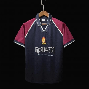 Retro 1999 West Ham Iron Maiden Home Soccer Jersey