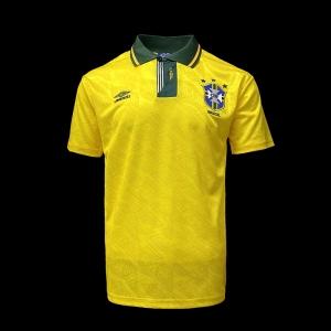 Retro 91/93 Brazil Home Soccer Jersey