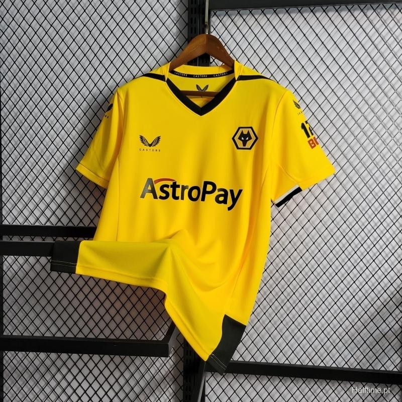 22/23 Wolverhampton Wanderers Home Soccer Jersey