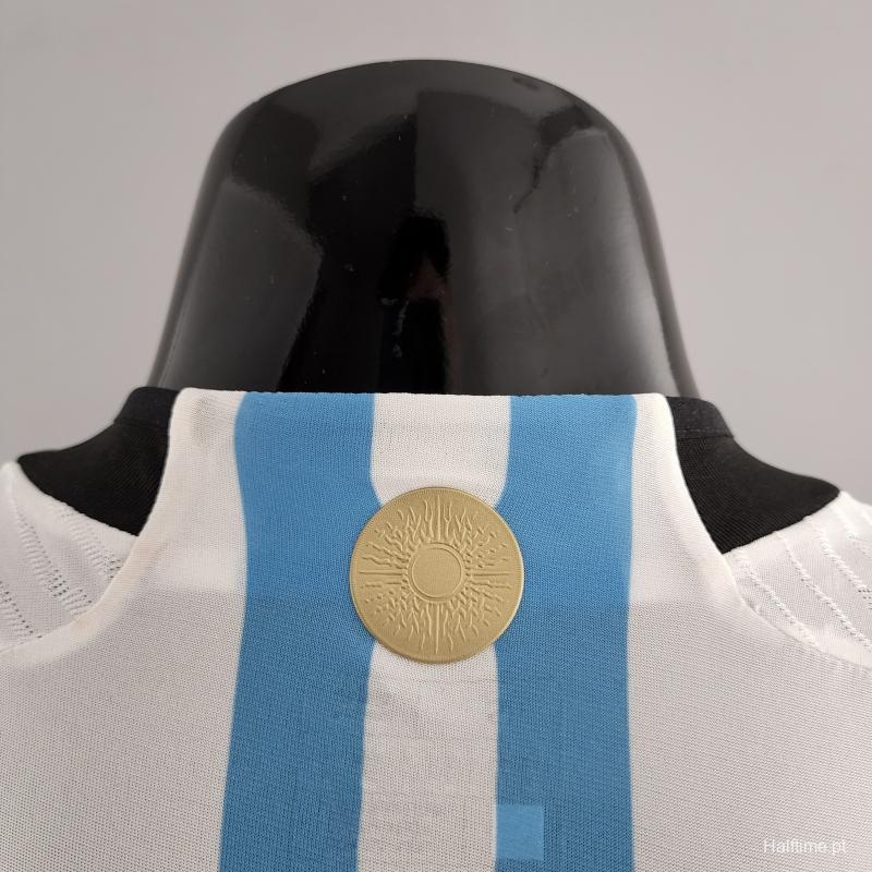 Player Version 2022 Argentina Home Soccer Jersey