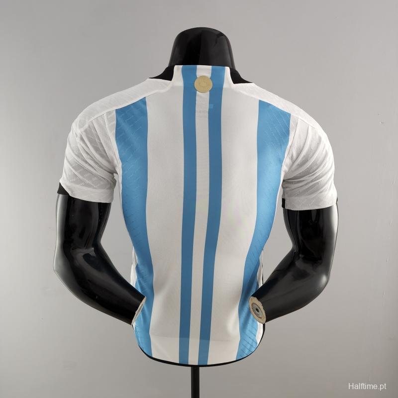 Player Version 2022 Argentina Home Soccer Jersey