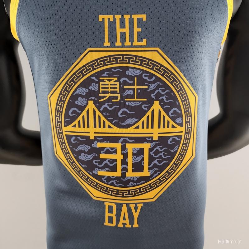 2018 Curry#30 Golden State Warriors Grey NBA Jersey