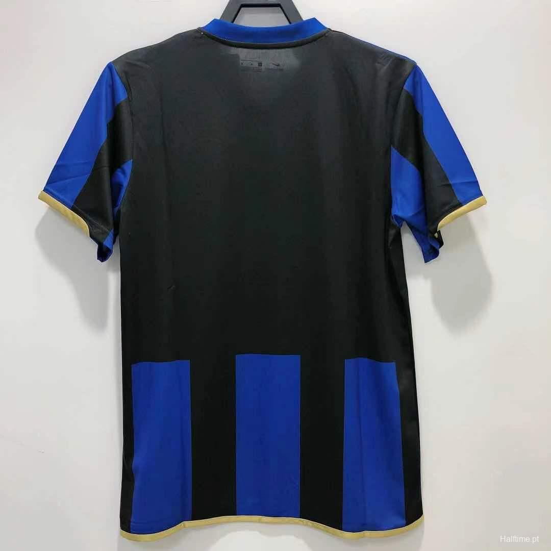 Retro 08/09 Inter Milan Home Champions Version Soccer Jersey