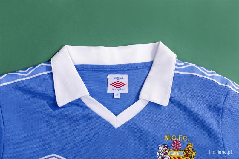 Retro 81/82 Manchester City Home Soccer Jersey