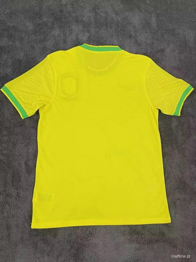 2022 Brazil Yellow Training Jersey