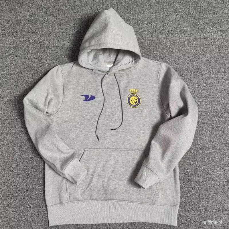 22/23 Al-Nassr FC Home CR7 Ronaldo Grey Tracksuit Hoodie