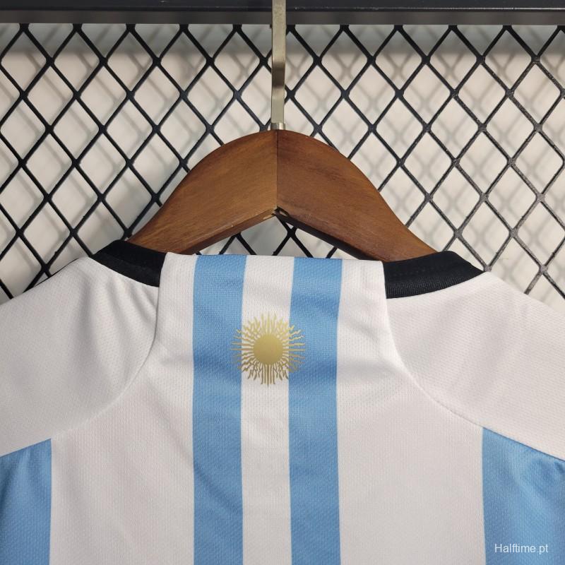 3-Stars Women 2023 Argentina Home Jersey