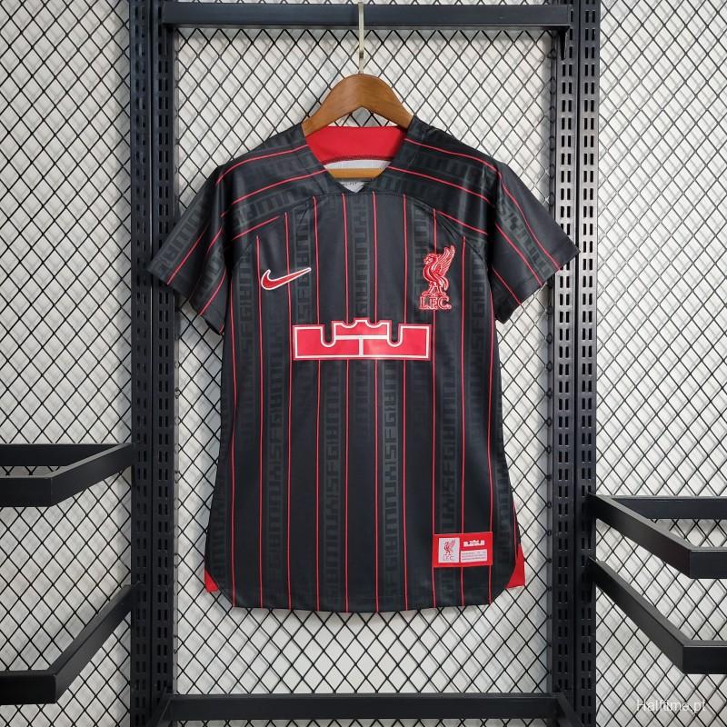 23/24 Liverpool x Lebron Women Black Jersey