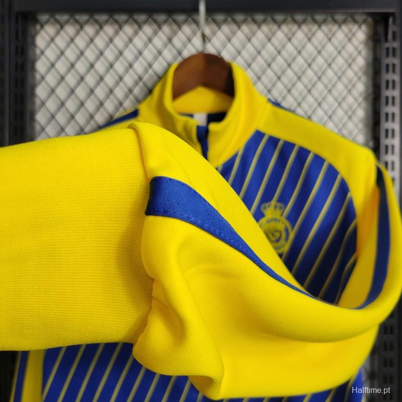 23-24 Al-Nassr FC Blue Full Zipper Jacket