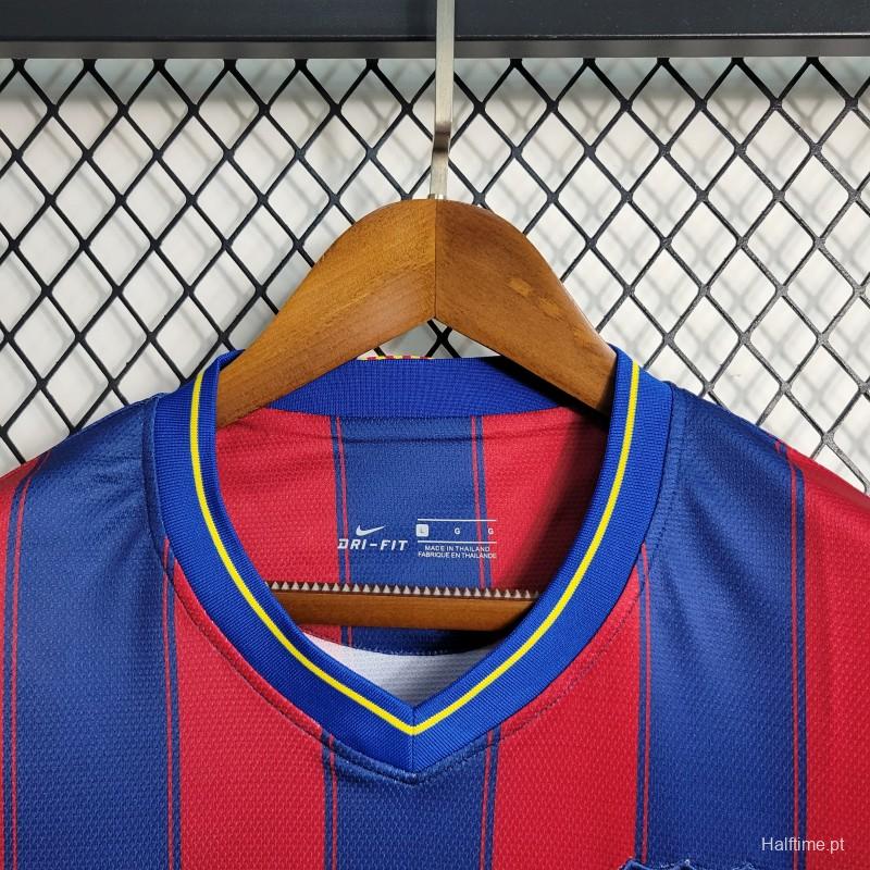 Retro 09-10 Barcelona Home Soccer Jersey