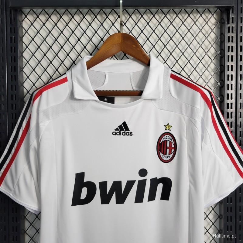 Retro 2007-08 AC Milan Away Soccer Jersey