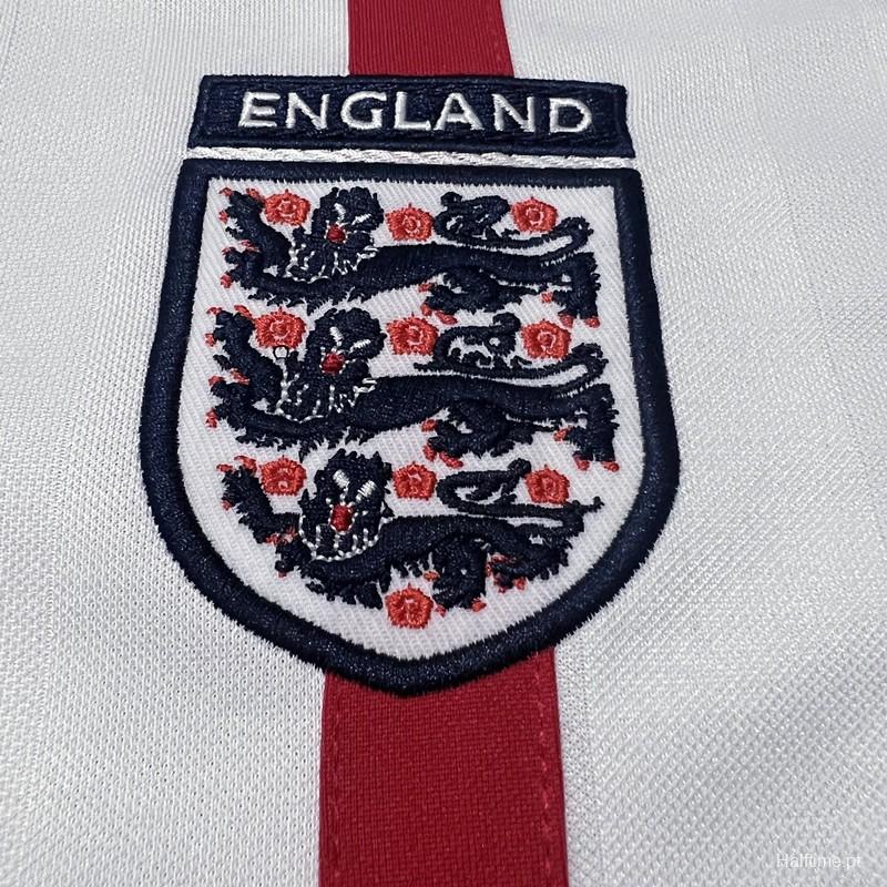 Retro 2002 England Home Soccer Jersey