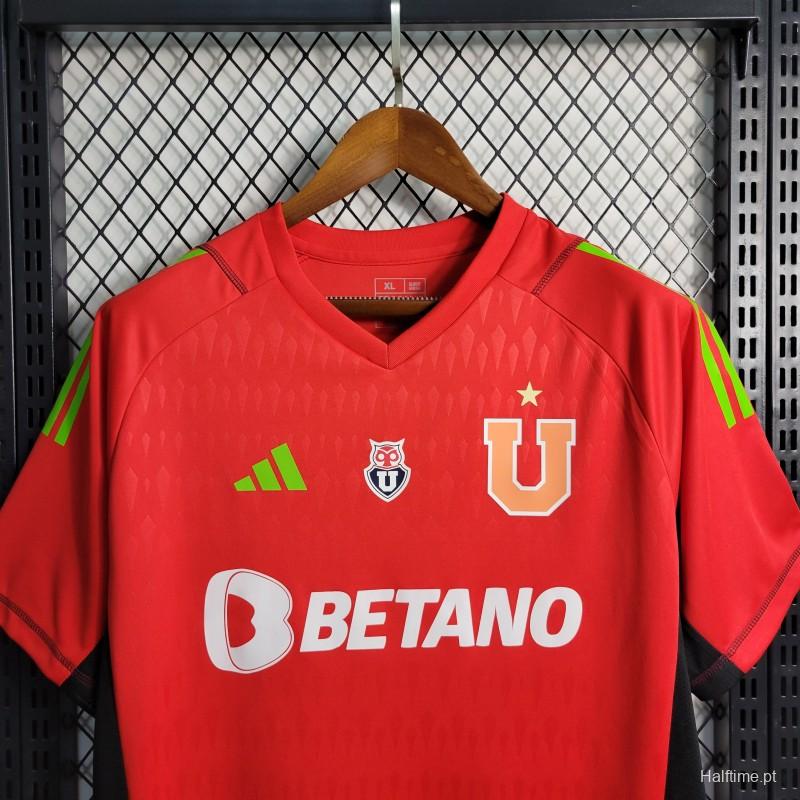 23-24 Club Universidad De Chile Red Goalkeeper Jersey