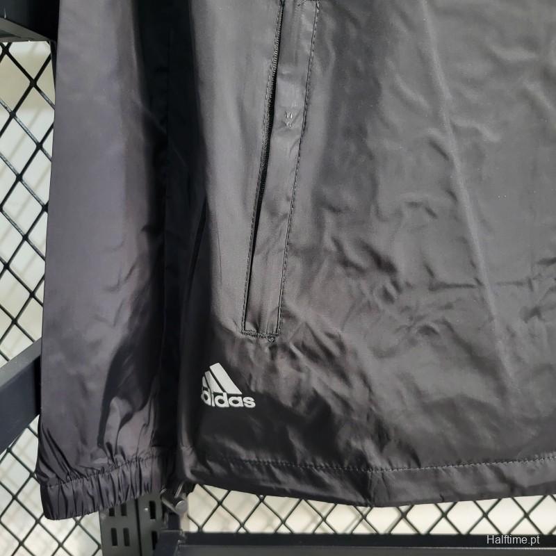 2023 Adidas Black Windbreaker