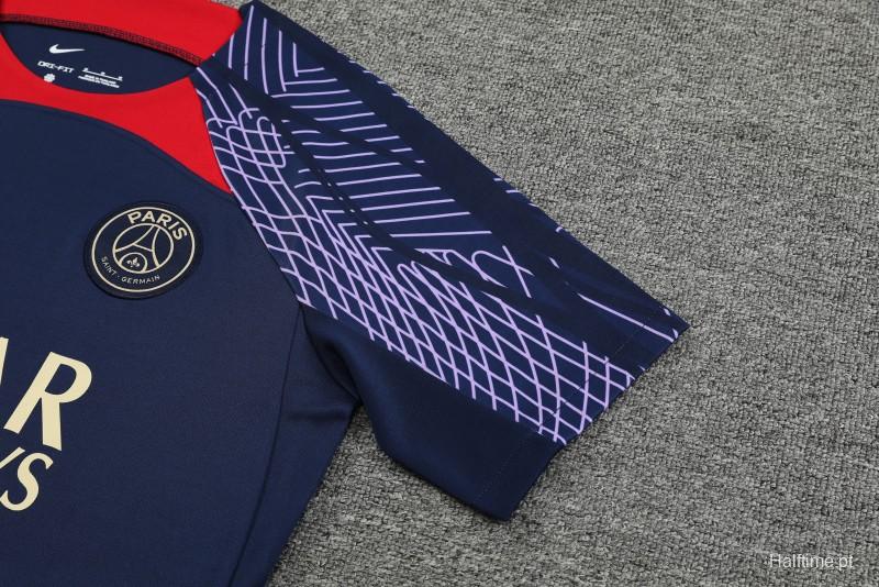 23-24 PSG Navy Short Sleeve+Shorts