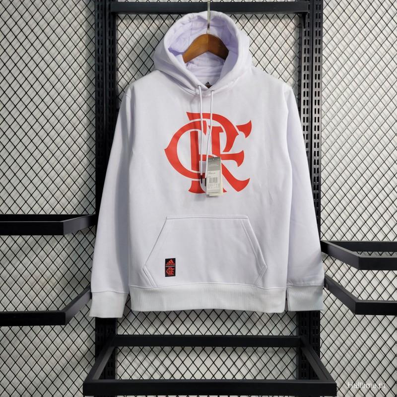 23-24 Flamengo White Hoodie