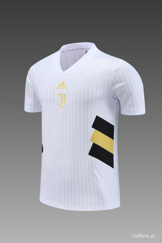 23 24 Juventus White Remake Icon Short Sleeve+Shorts