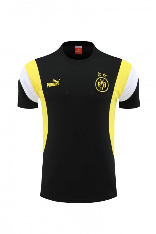 23 24 Borussia Dortmund Black Short Sleeve+Shorts