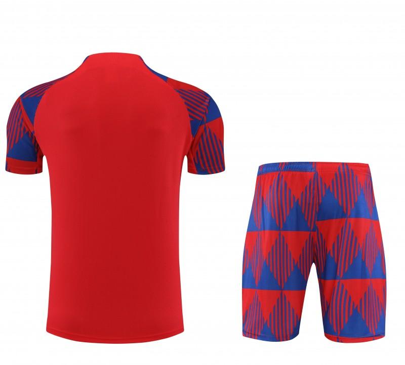 23 24 Barcelona Red Remake Icon Short Sleeve+Shorts