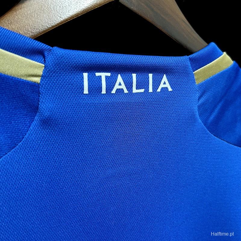 2023 Italy Home Long Sleeve Jersey