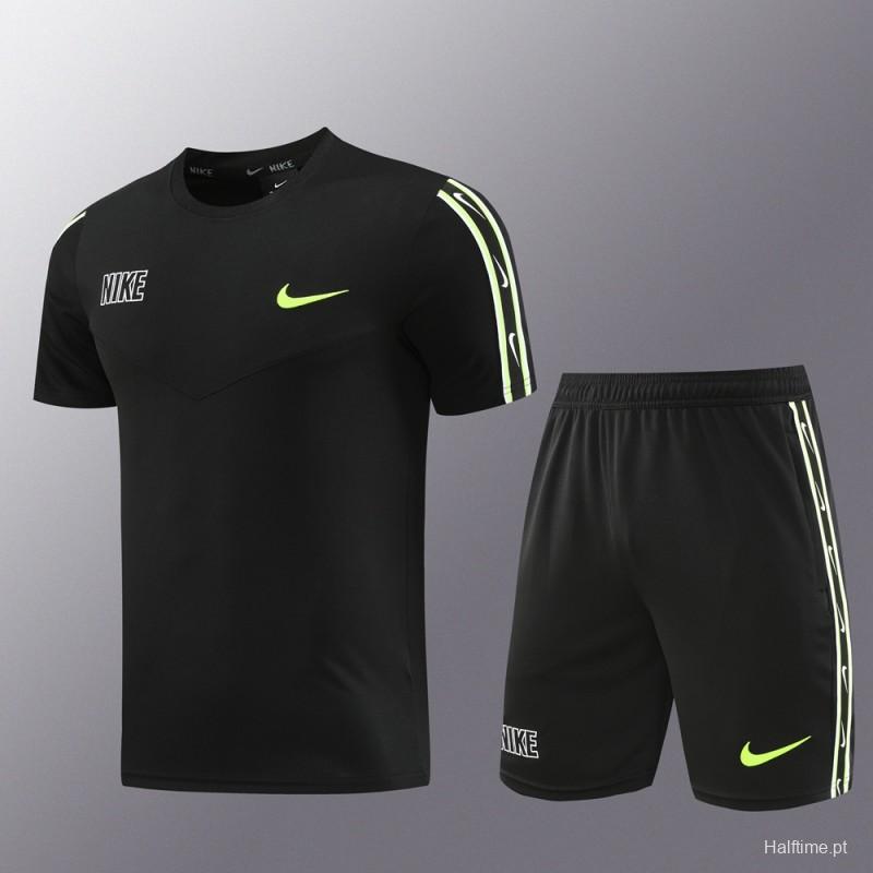 23/24 NIKE Black Short Sleeve Jersey+Pants