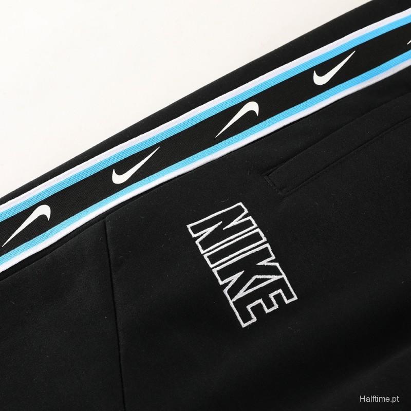 23/24 NIKE Black/Blue Full Zipper Hooide Jacket+Pants