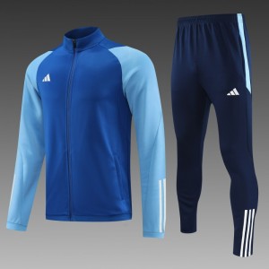 23/24 Adidas Blue Full Zipper Jacket+Pants