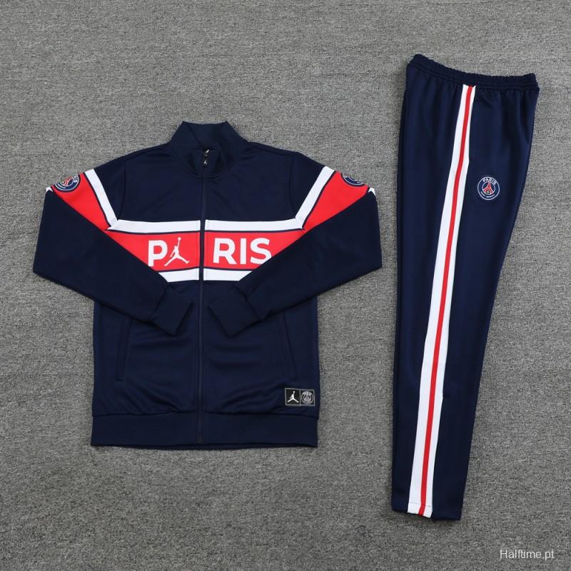 23/24 PSG Navy Red Full Zipper Jacket+Pants