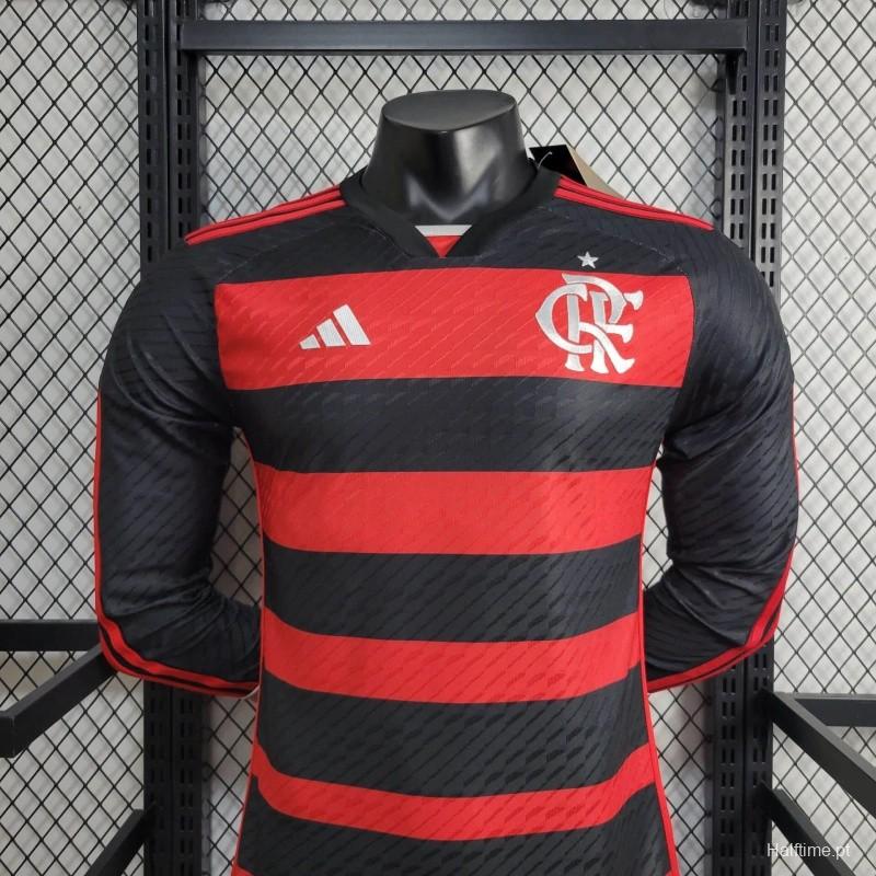 24/25 Player Flamengo Home Long Sleeve Jersey