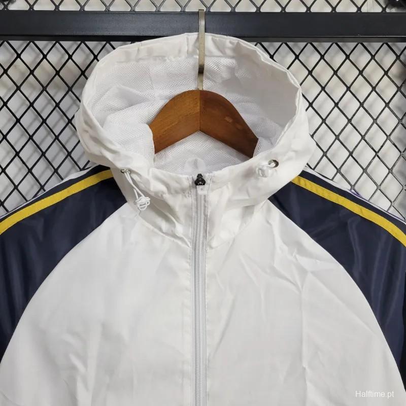 24/25 Manchester United White Windbreaker