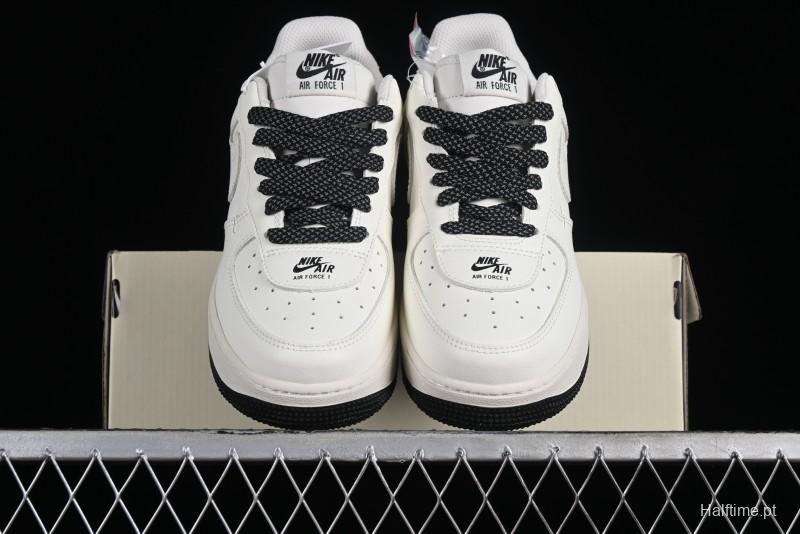 Nike Air Force 1 '07 Low Casual Sneakers with 3M Reflective Swoosh and Full-Length Air Cushion - CJ1379-602