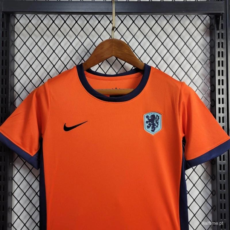 2024 KIDS Netherlands Home Jersey