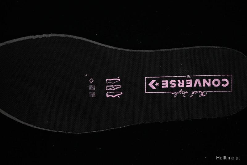 Converse Chuck 70s Low-Top Casual Sneakers with Black-Pink Chain Design - A09542C