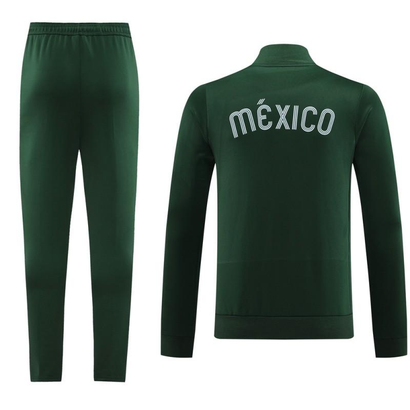 2024 Mexico Green Full Zipper Jacket +Long Pants