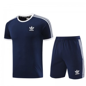 24/25 Adidas Original Navy Short Sleeve Jersey+Shorts