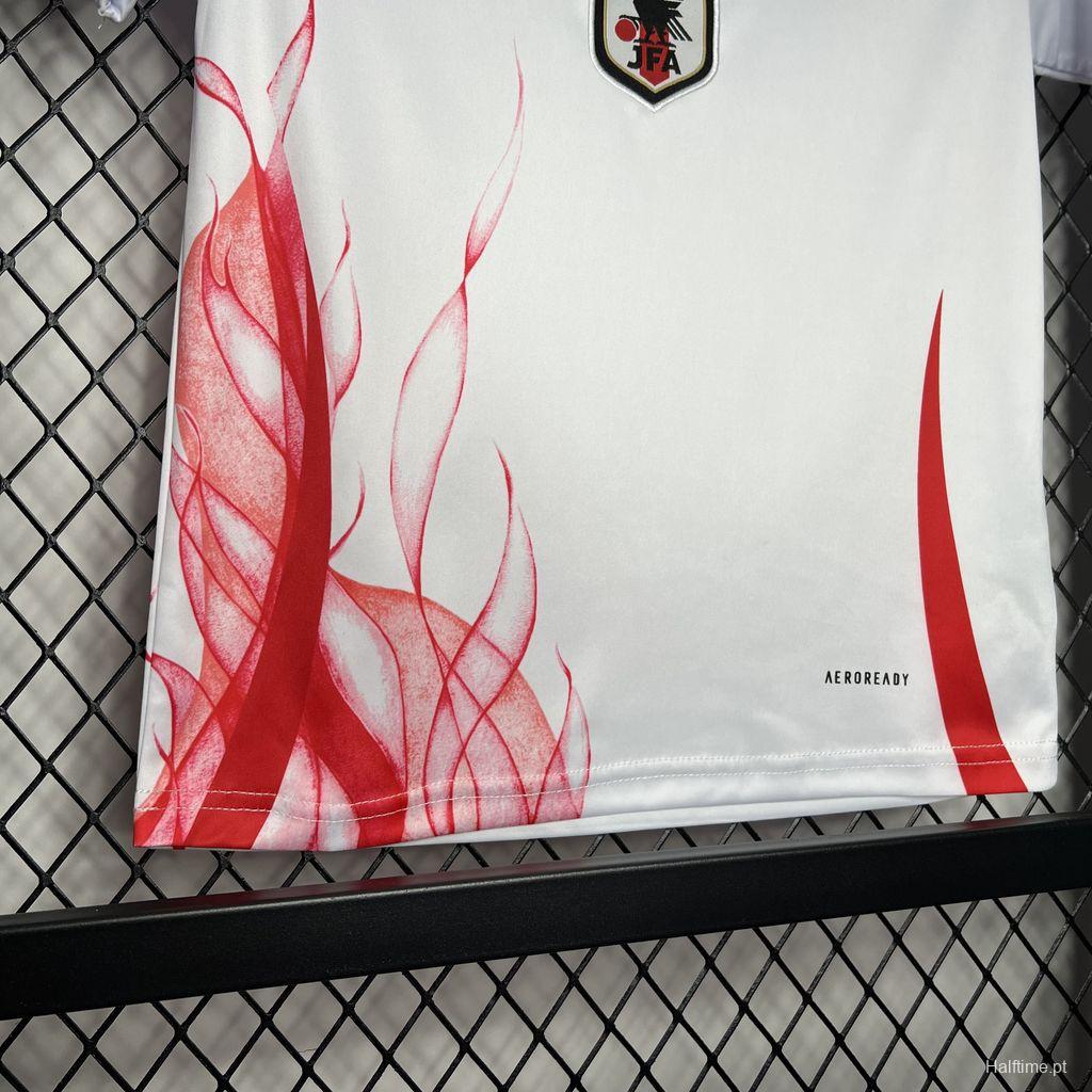 2024 Kids Japan Away White Jersey