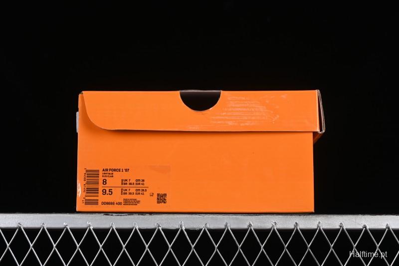 Nike Air Force 1 '07 Low LV Collaboration - Fluorescent Tie-Dye Denim Low-Top Casual Sneakers DD8686-400