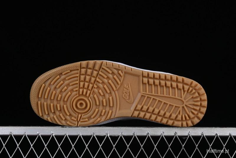 Nike Air Jordan 1 Low Golf Shoes White with Gum Sole - DD9315-111
