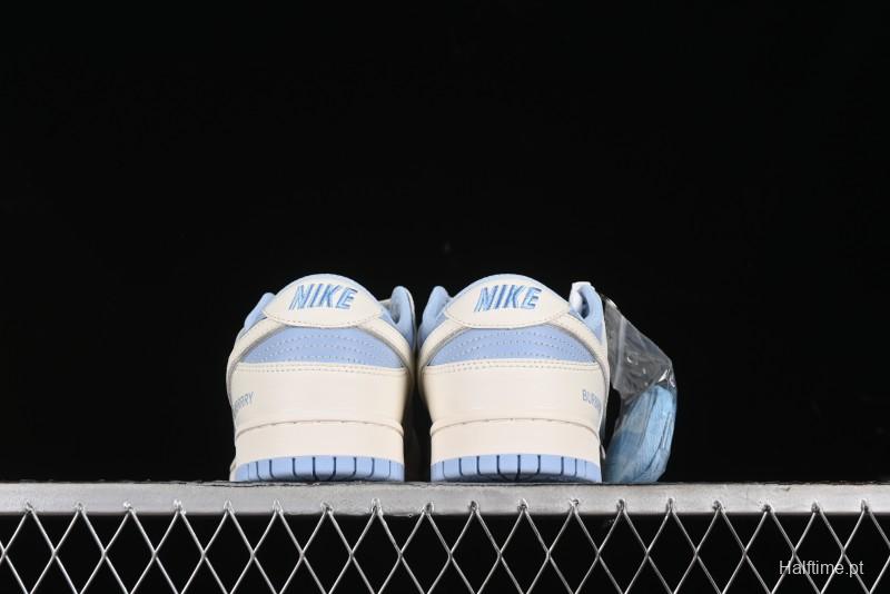 Nike SB Dunk Low Burberry Collaboration - Bondi Blue Anniversary High-End Custom Low-Top Casual Sneakers - BB5252-601