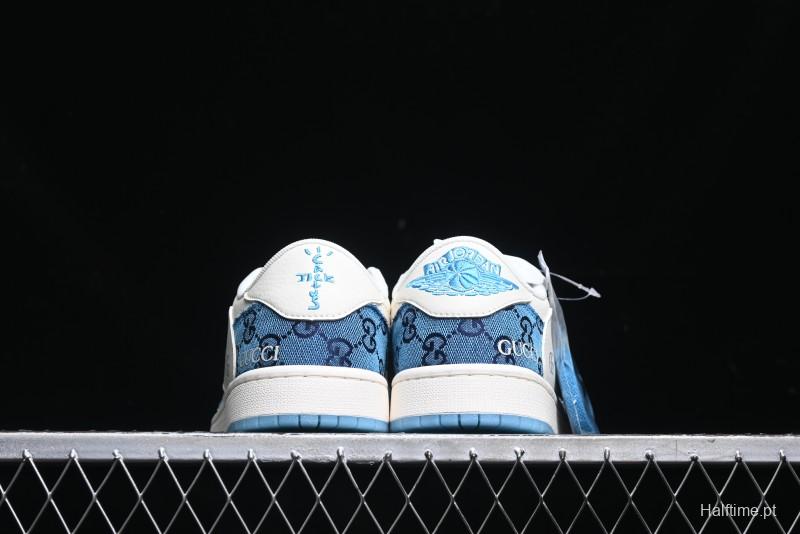 Nike Travis Scott x Fragment Design x Air Jordan 1 Low OG SP AJ1 Retro Sneakers - XZ1658-001