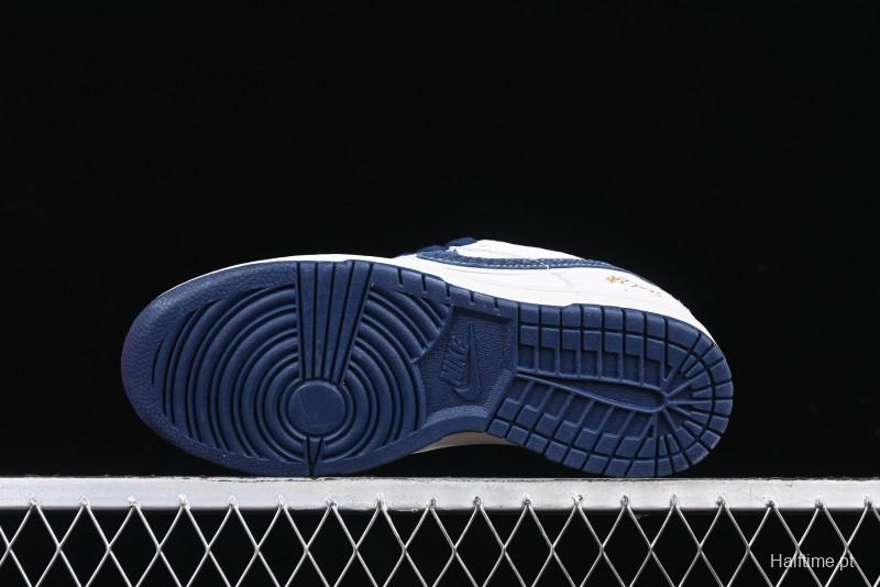 Nike SB Dunk Low Year of the Snake Limited Edition Blue Snake Swoosh Anniversary Custom Low-Top Casual Sneakers - XX3168-112